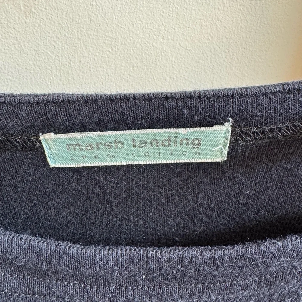 Marsh Landing Navy Cotton Sheath Dress - Picture 2 of 6